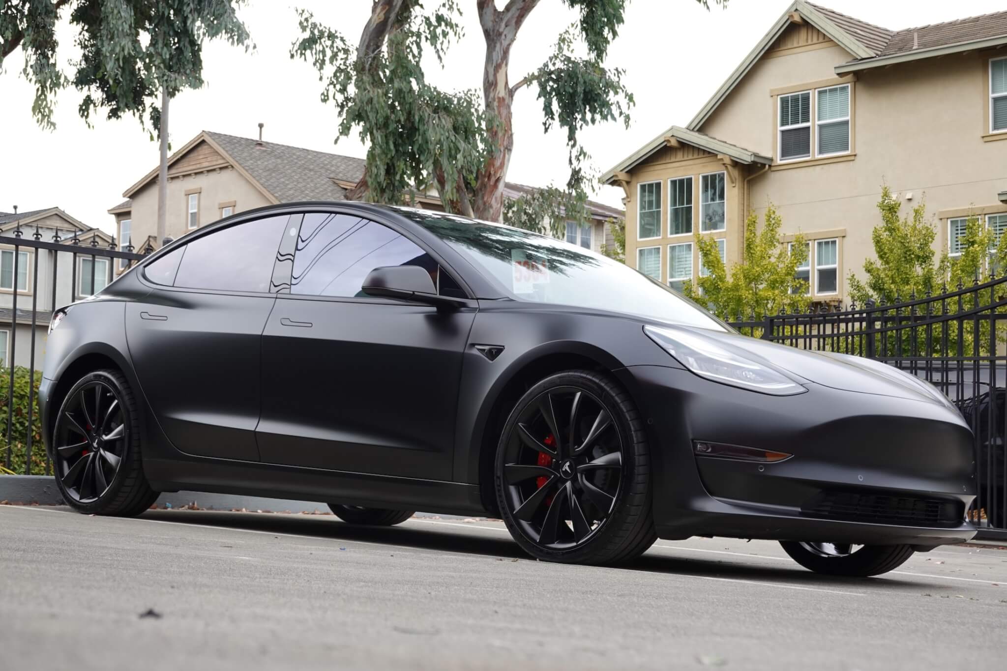 Bay Area Tesla Chrome Delete Vinyl Wrap, Model 3